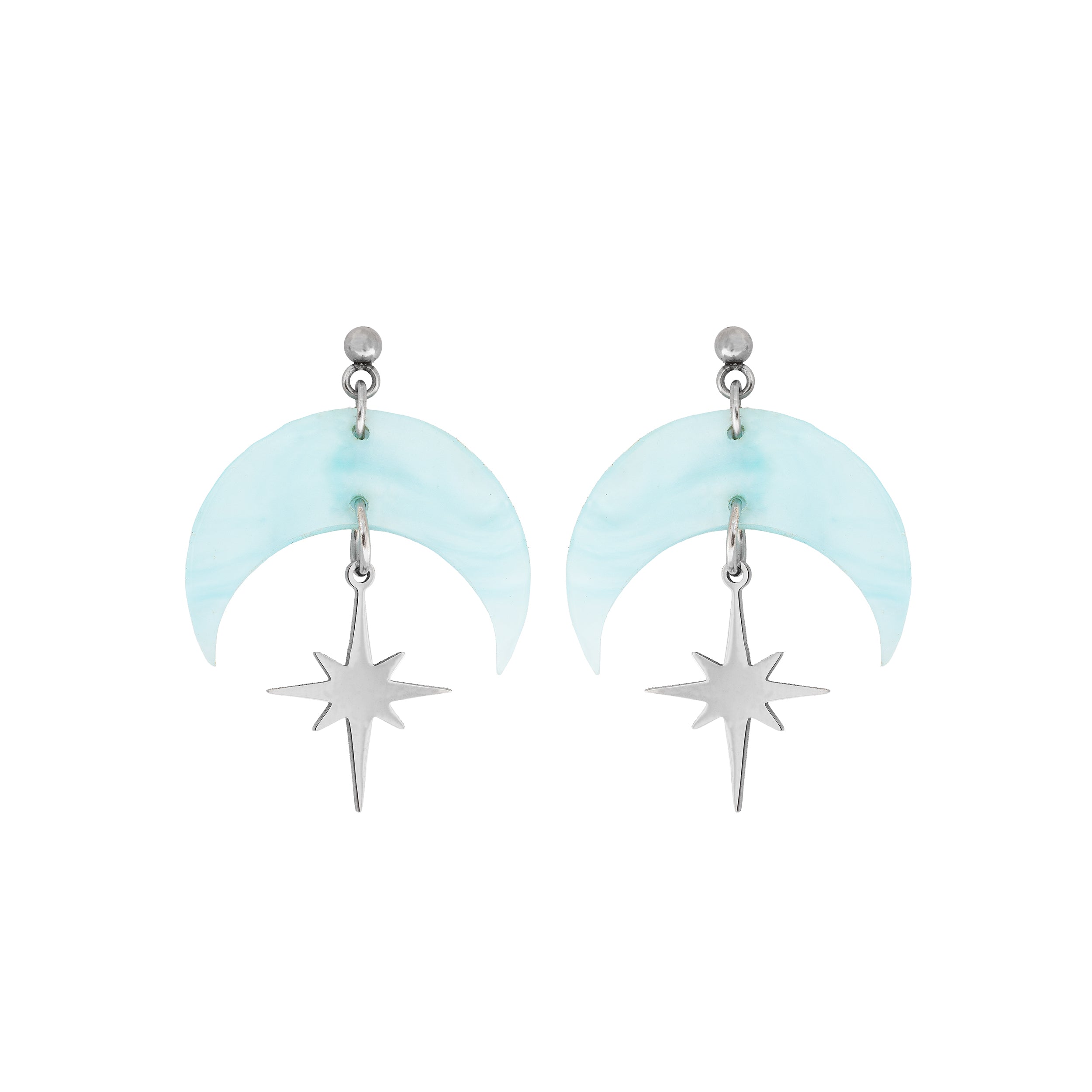 Pendientes Estelar Aquamarine
