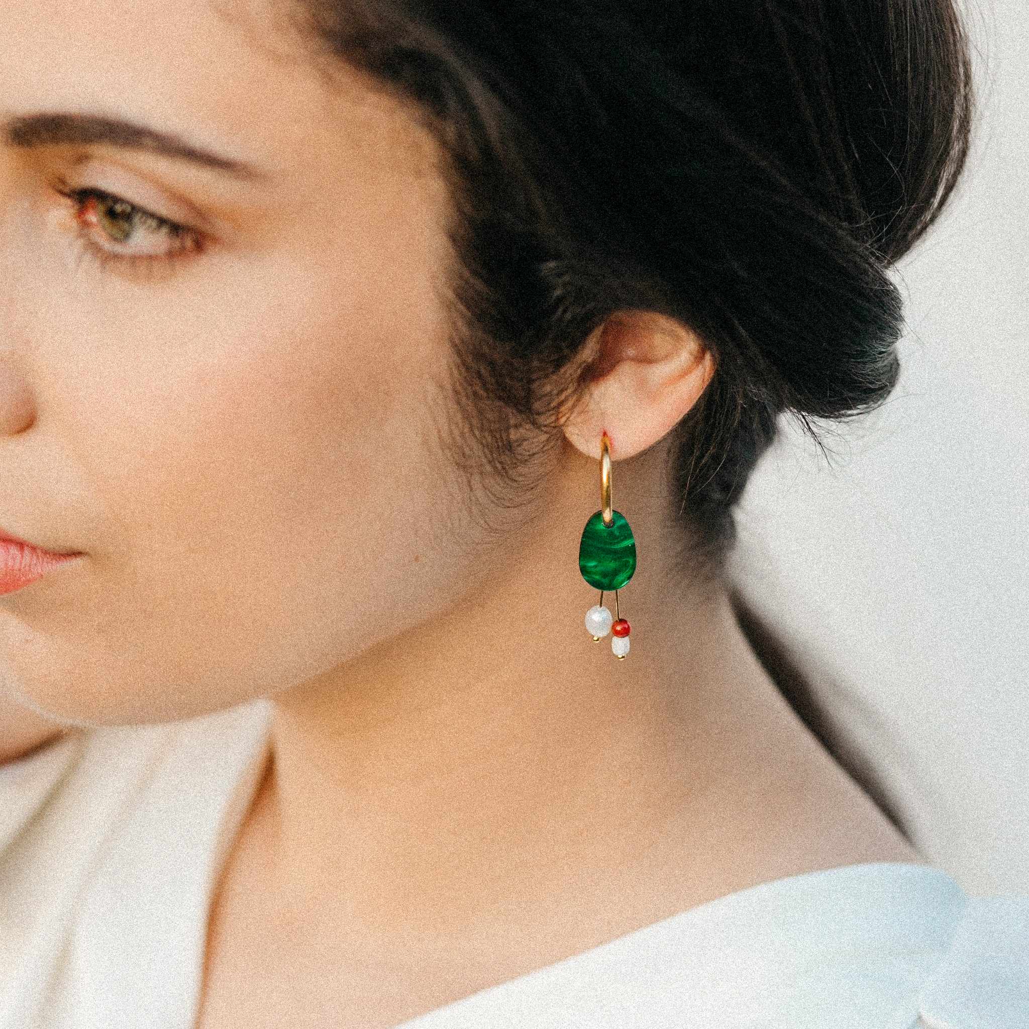 Pendientes Aucare Verde