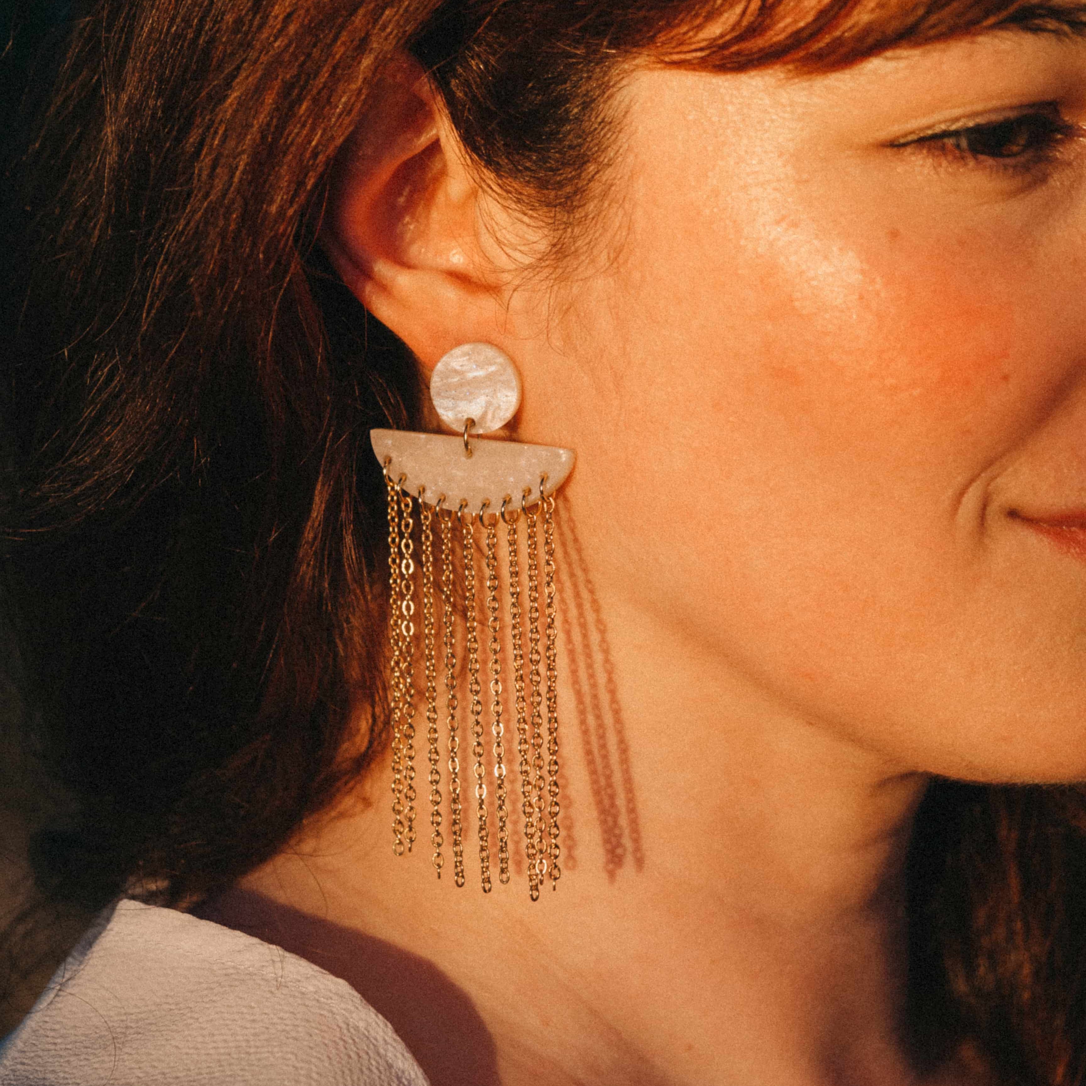 Pendientes Cleopatra Blanco