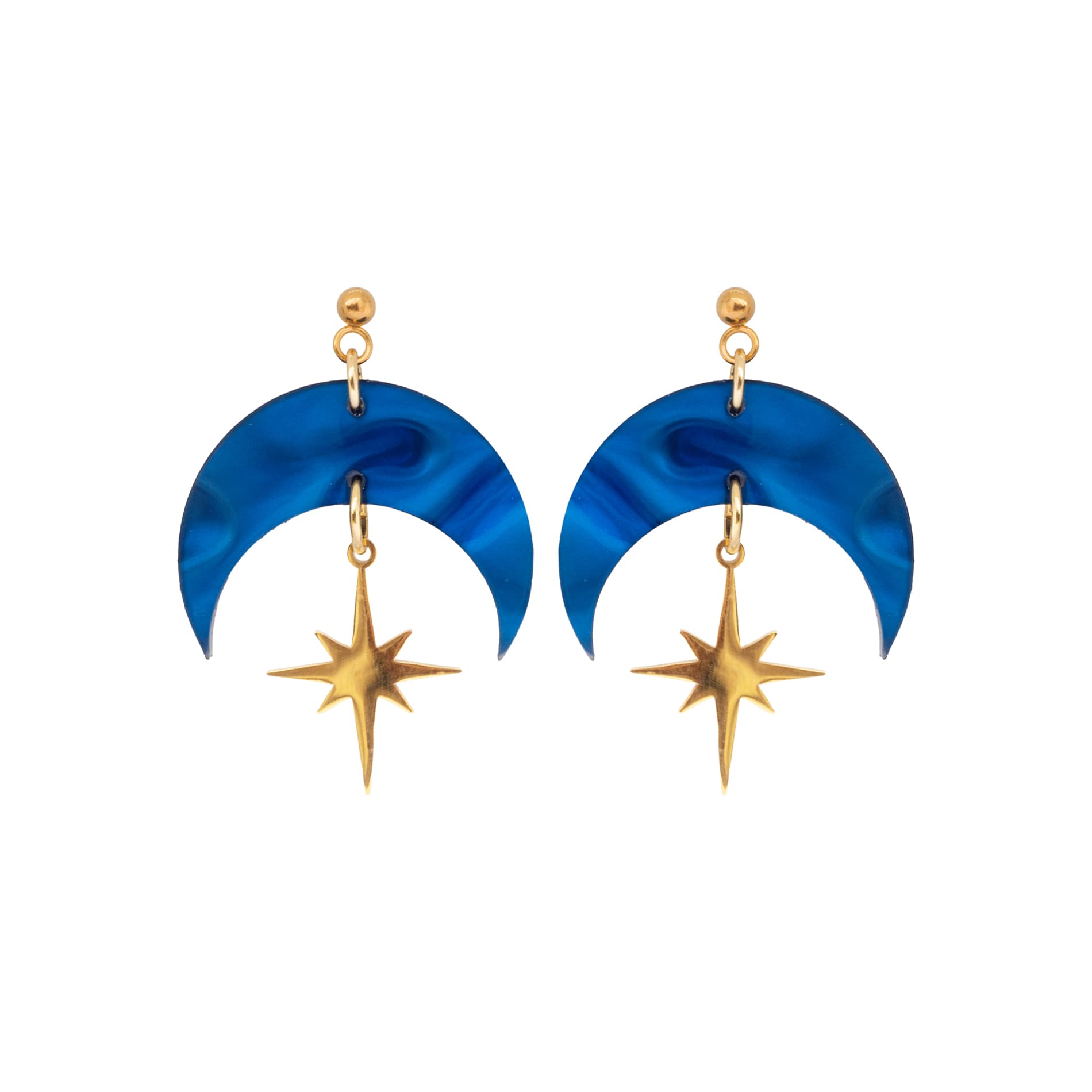 Pendientes Estelar Azul Noche