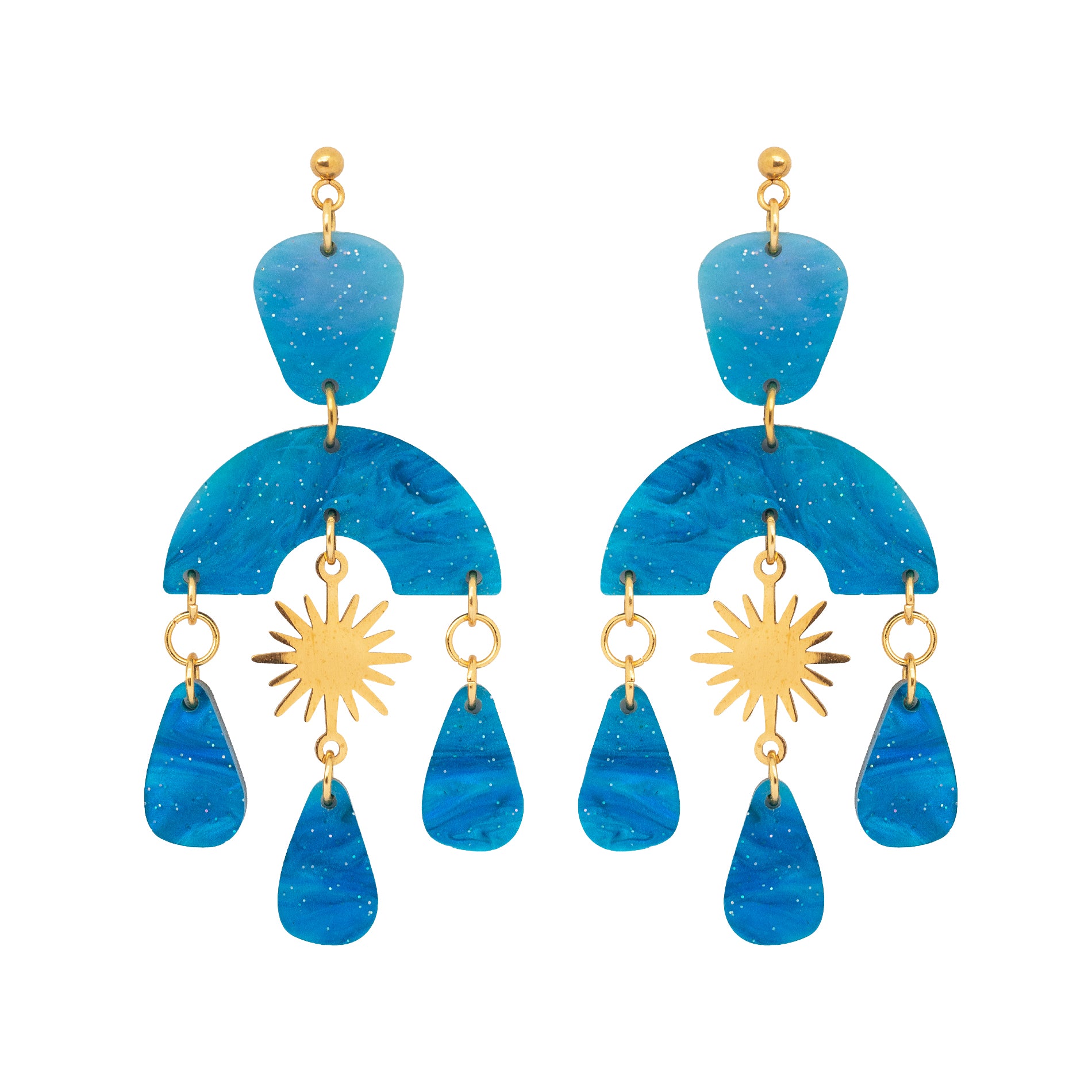 Pendientes Iris Azul