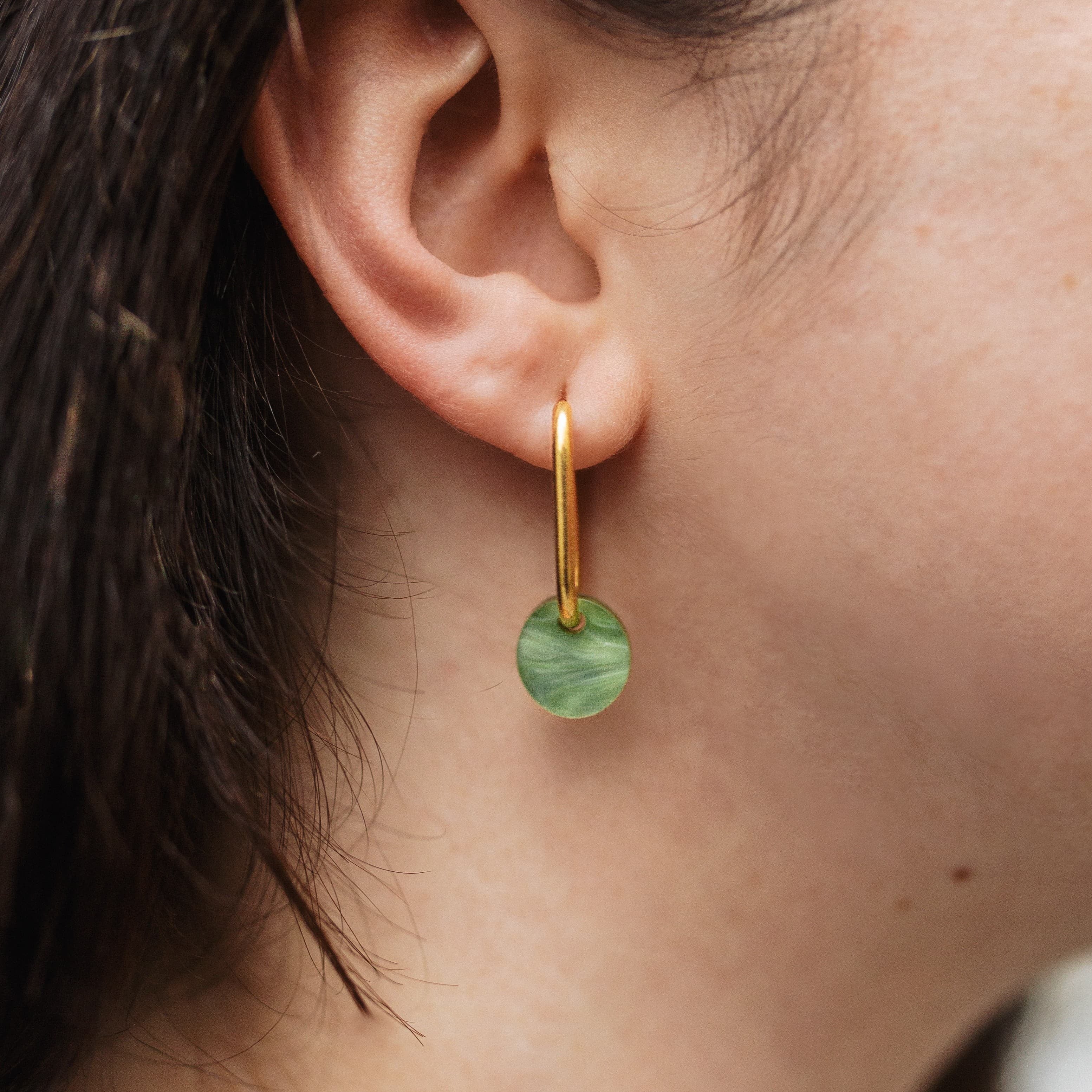 Pendientes Zero - aro rectangular
