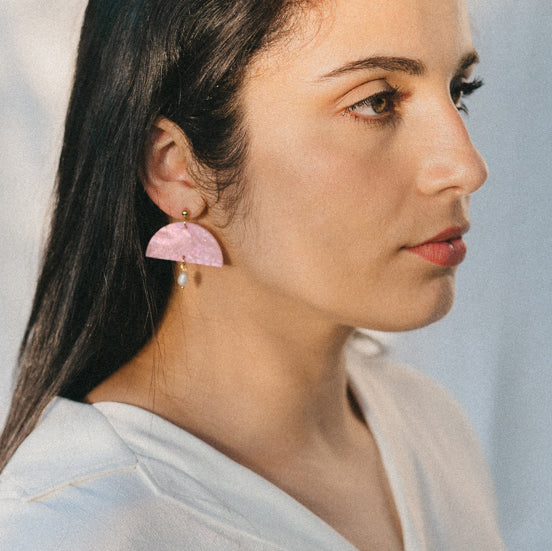 Pendientes Arka Rosa