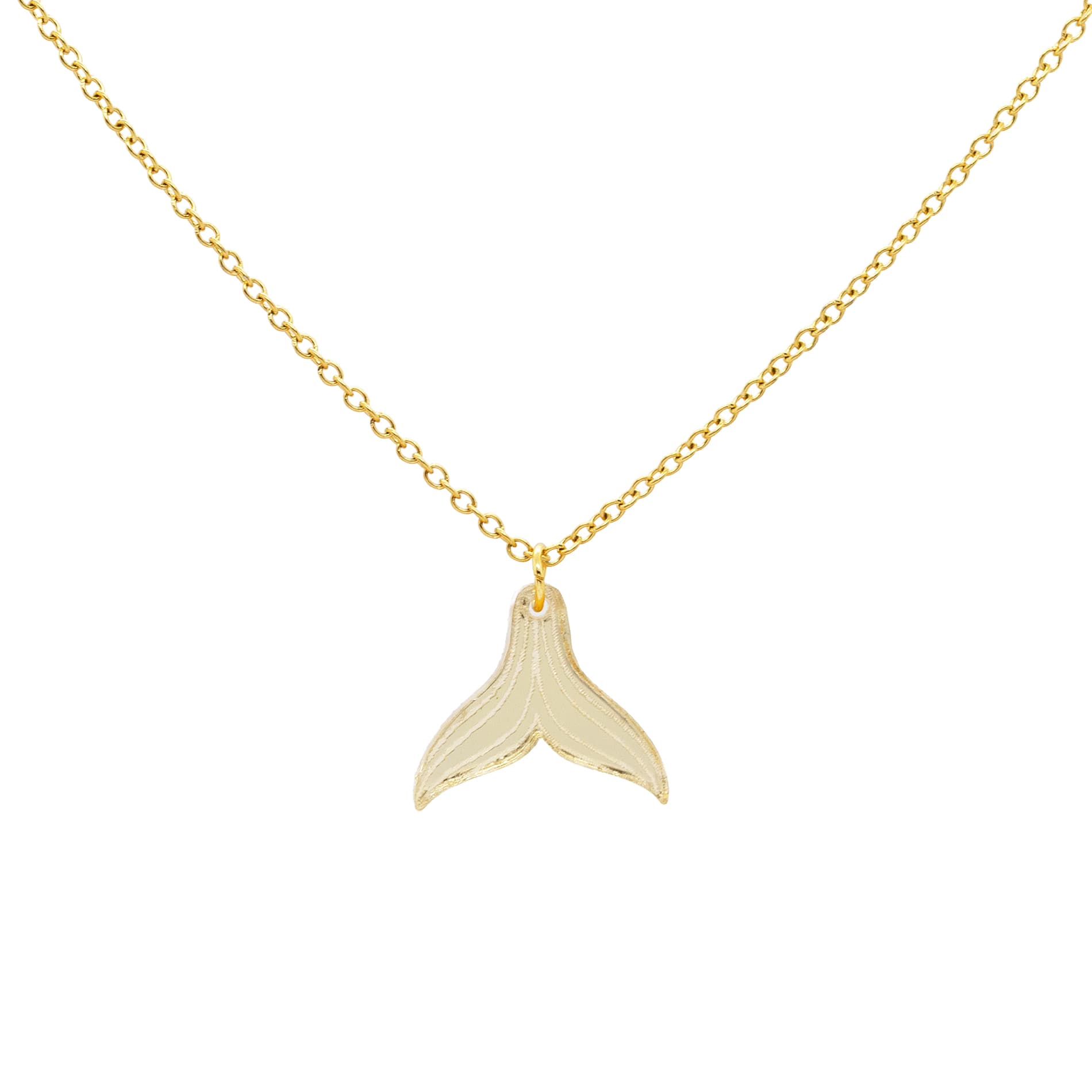 Collar Aleta - Cola de Ballena - Oro