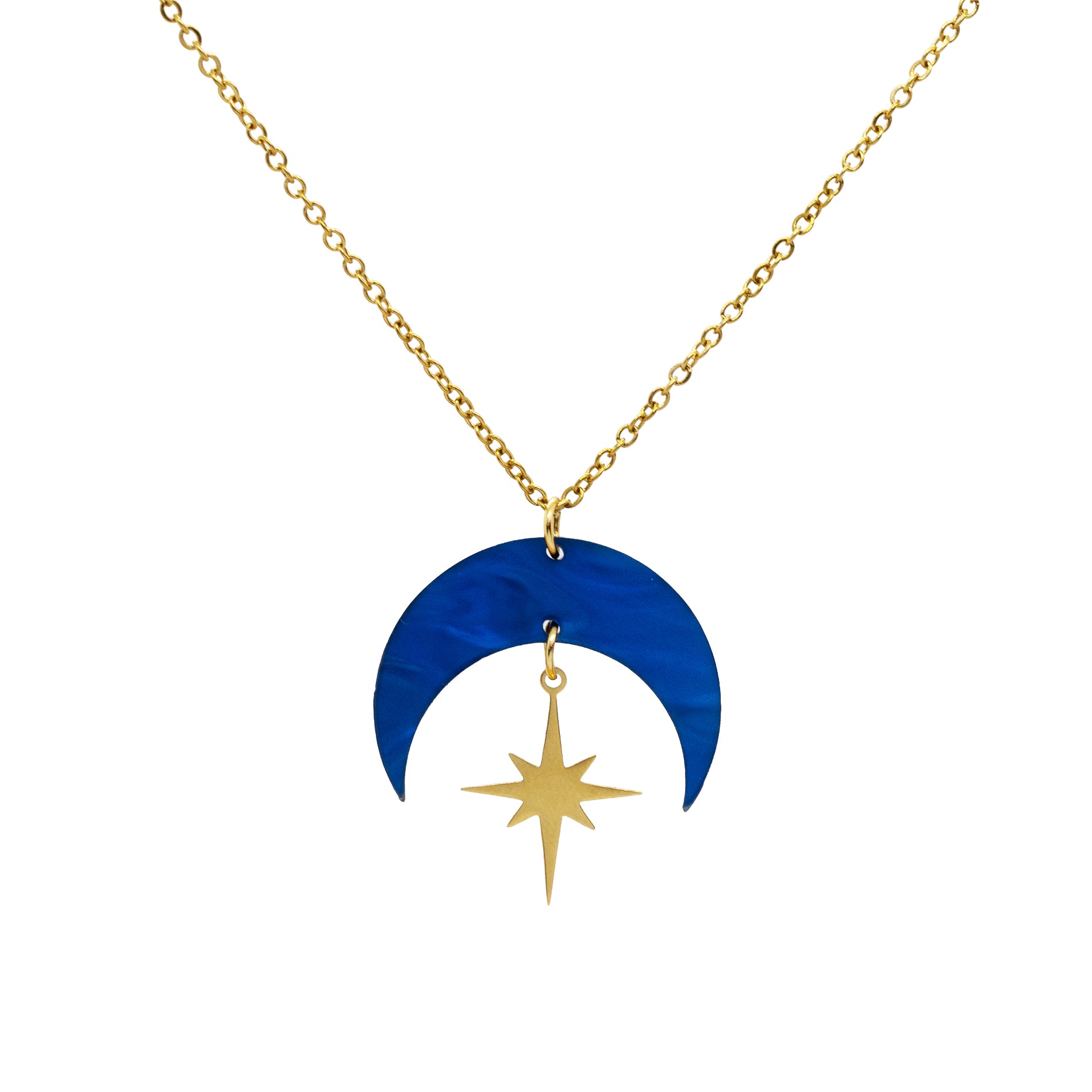 Collar Estelar Azul Noche