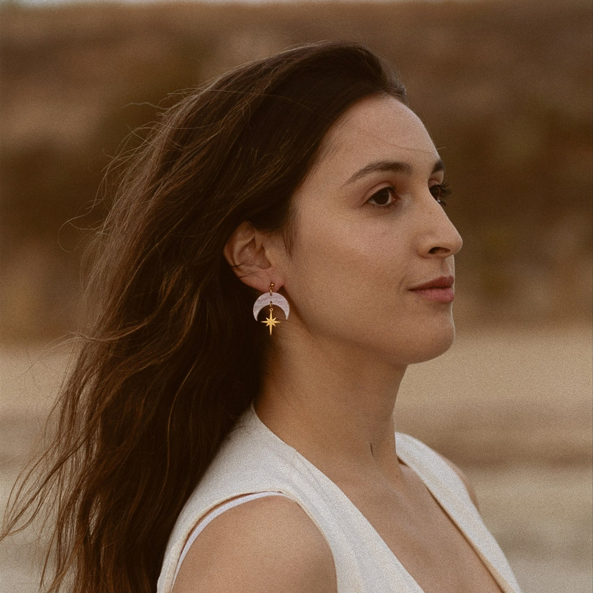 Pendientes Estelar Rosa