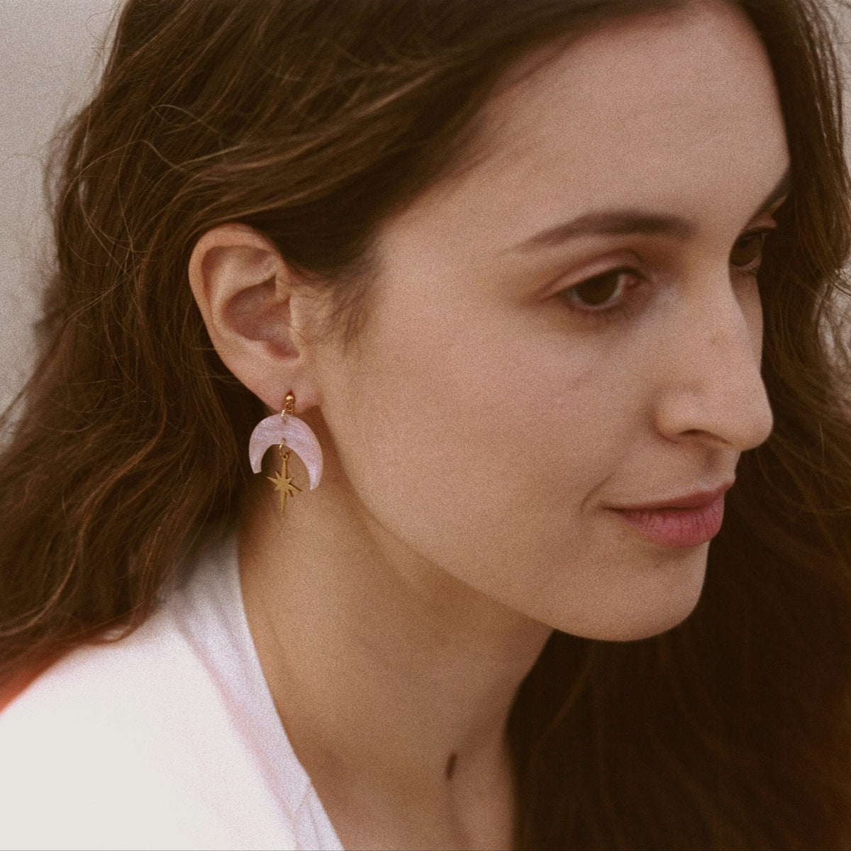 Pendientes Estelar Rosa