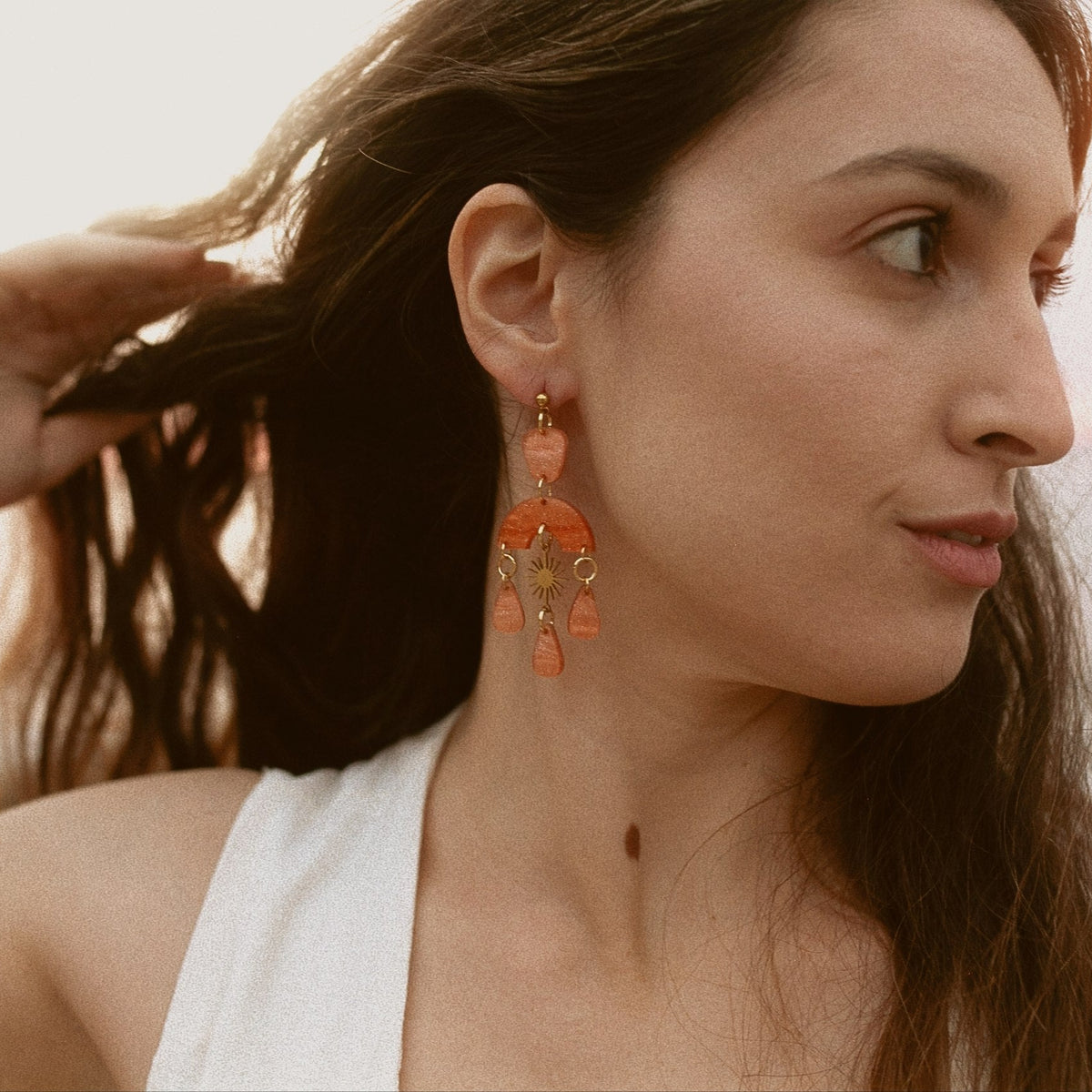 Pendientes Iris Violeta