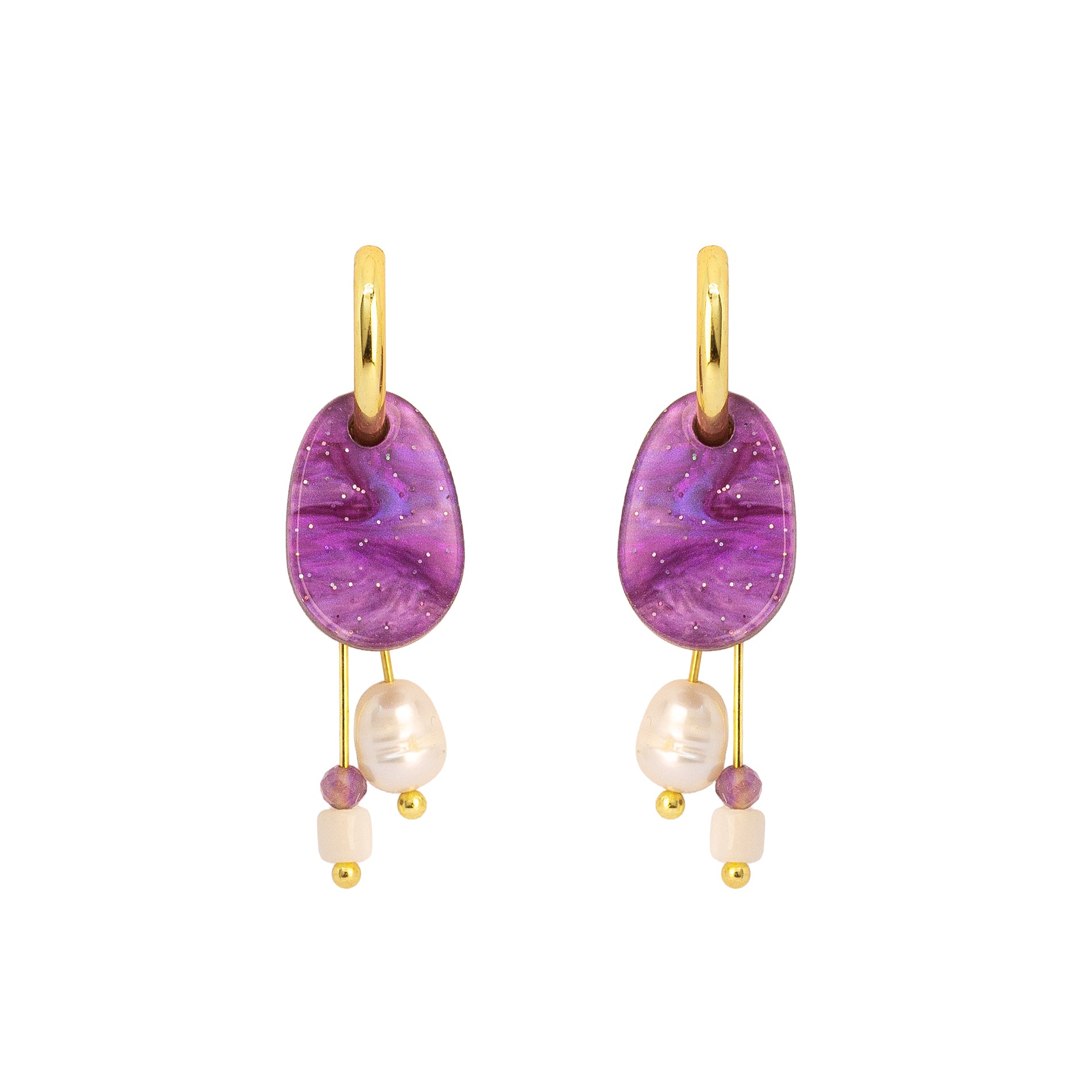 Pendientes Aucare Violeta