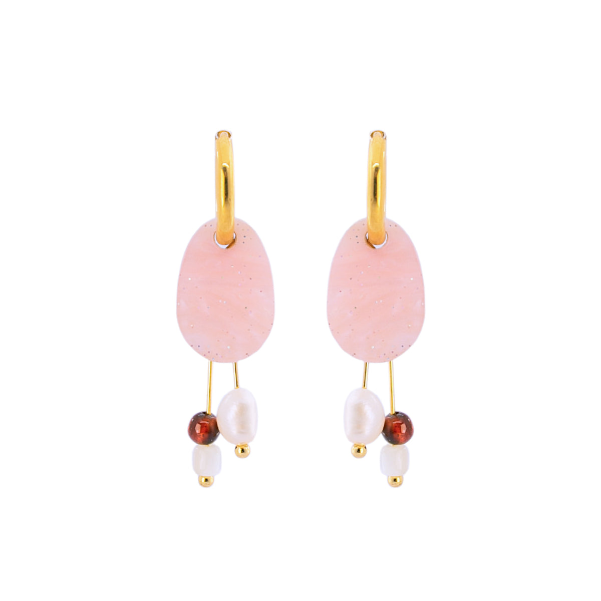 Pendientes Aucare Rosa