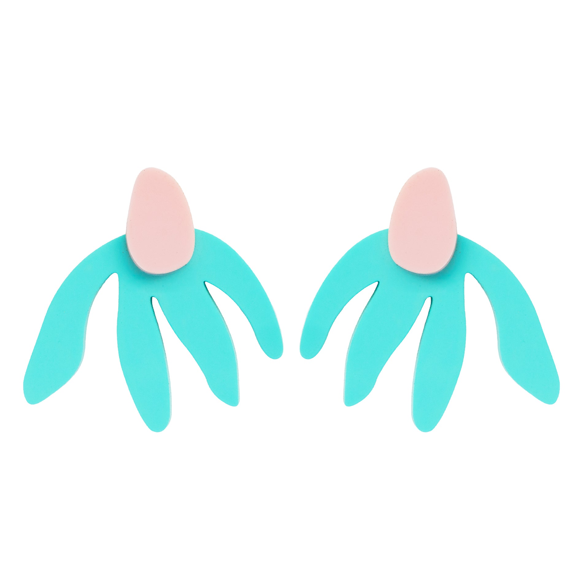 Pendientes Bloom Turquesa