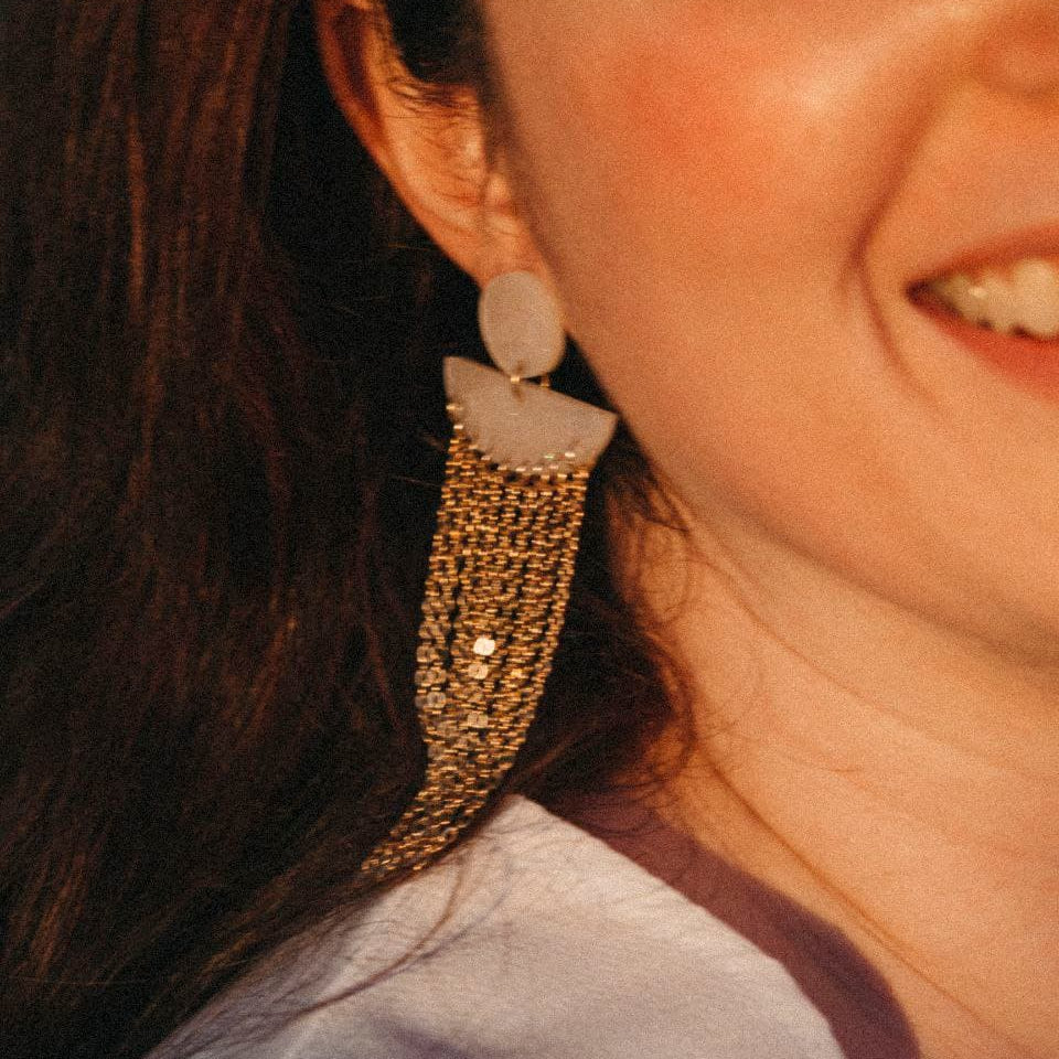 Pendientes Cleopatra Blanco