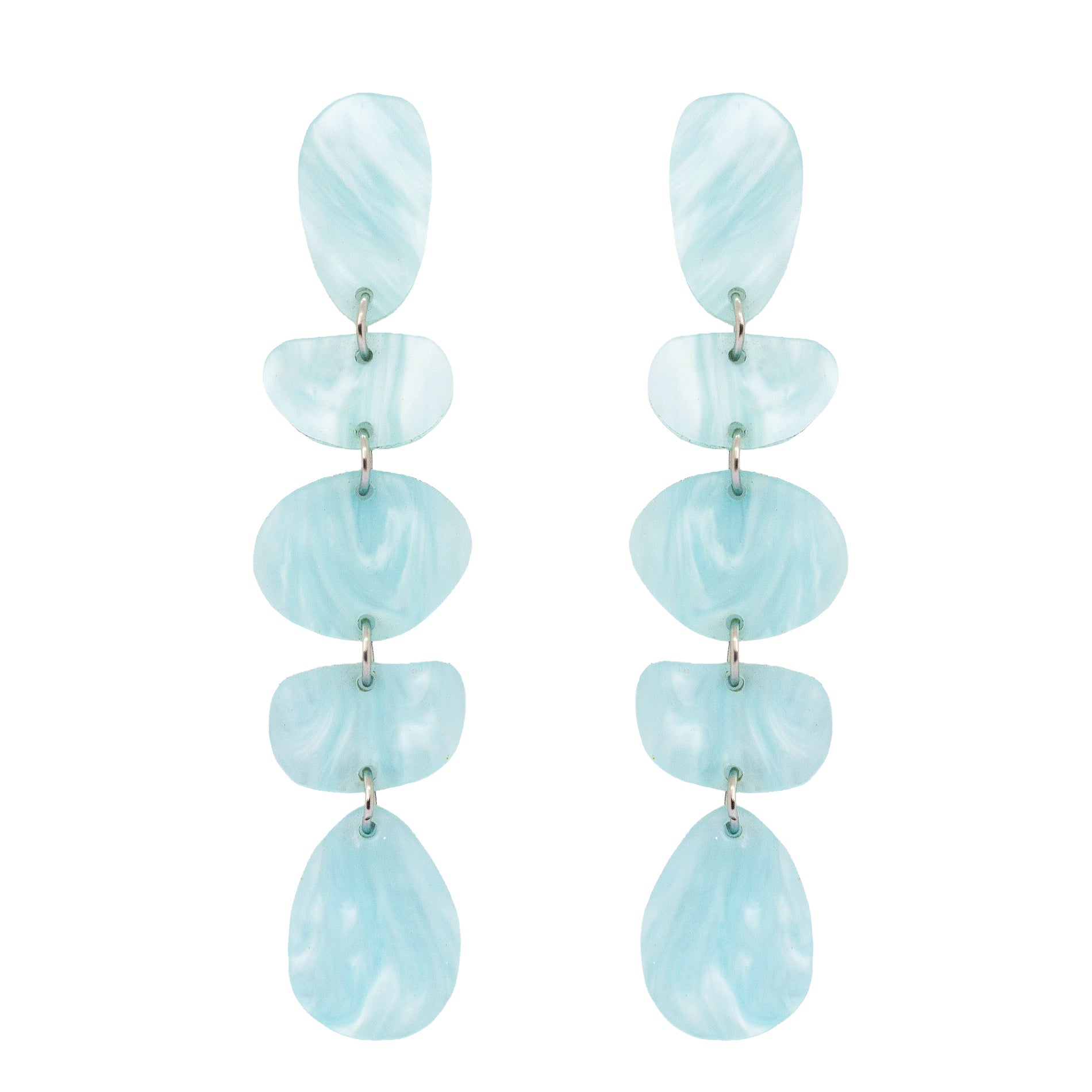 Pendientes Musa Maxi Aguamarina