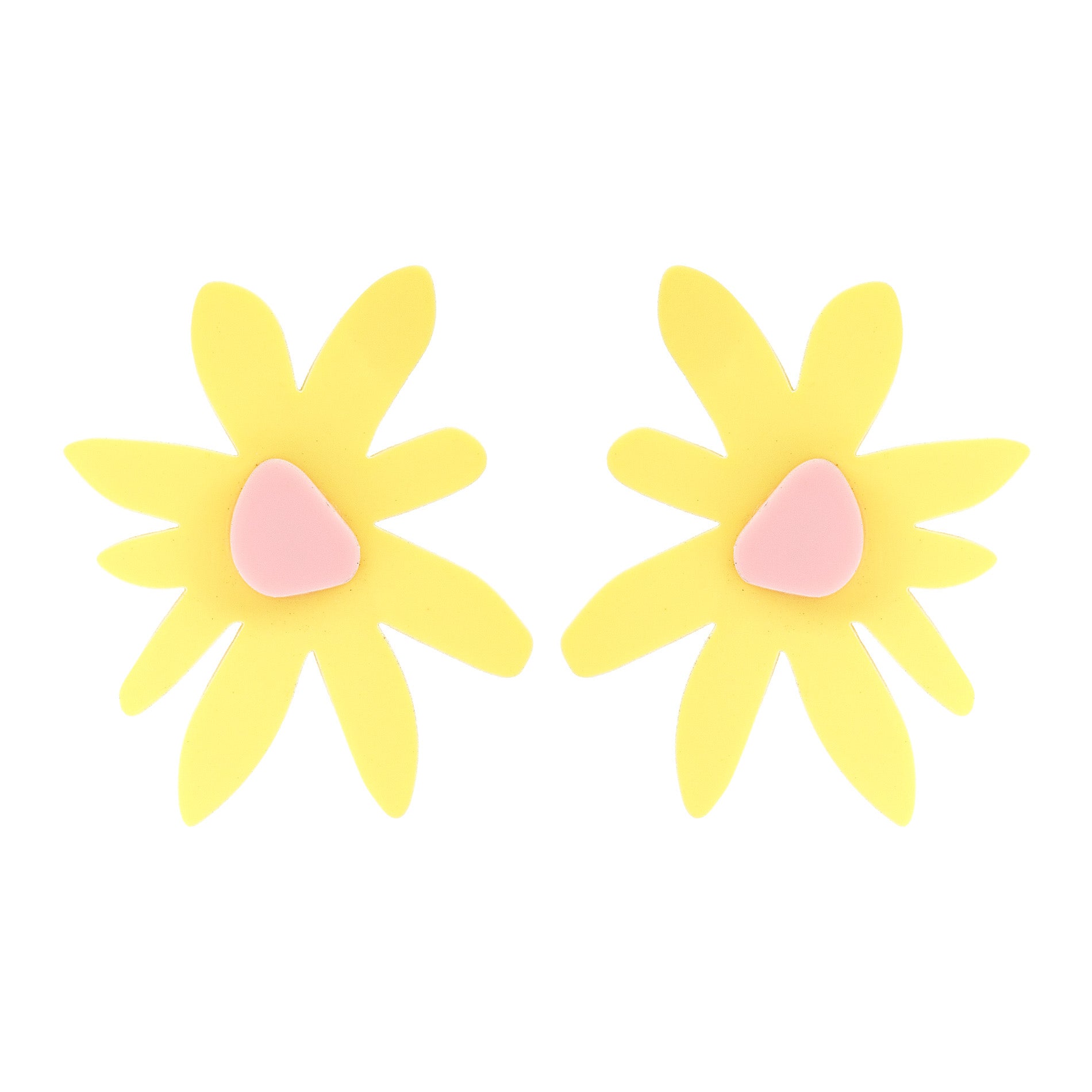 Pendientes Flora Amarillo